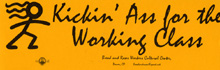 Kickin' Ass for the Working Class sticker image