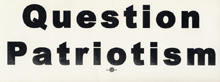 Question Patriotism sticker image