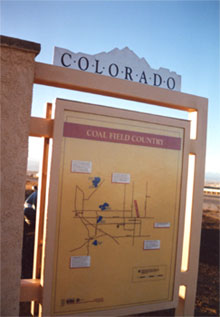 Coal Field Country Sign image